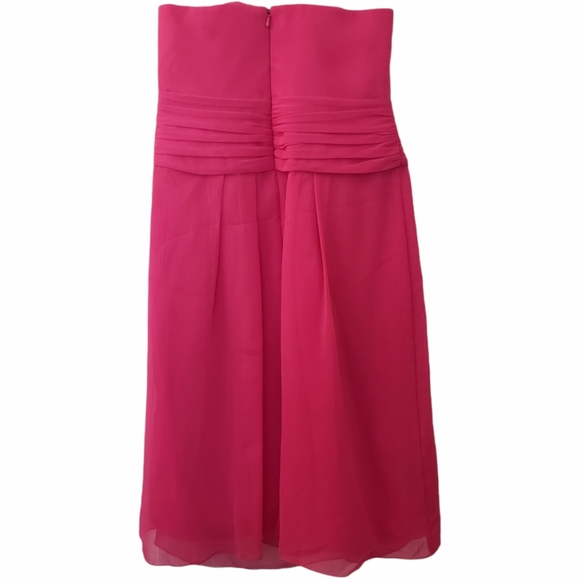 David's Bridal SHORT CRINKLE CHIFFON DRESs - Picture 2 of 4